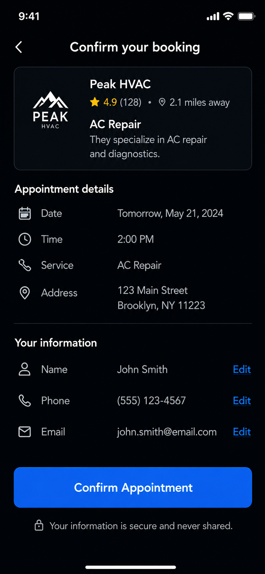 Service request